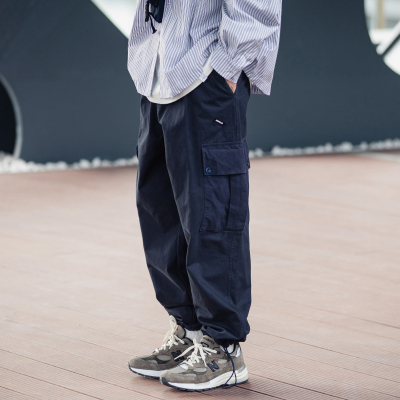 长裤宽松日系潮牌大口袋工装裤