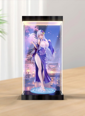 适用SIKI ANIM 原创 水之圣女阿尔维娜 1/7比例手办灯箱款收纳盒