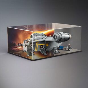 适用乐高星球大战系列展示盒75331剃刀冠号积木模型收纳盒防尘罩