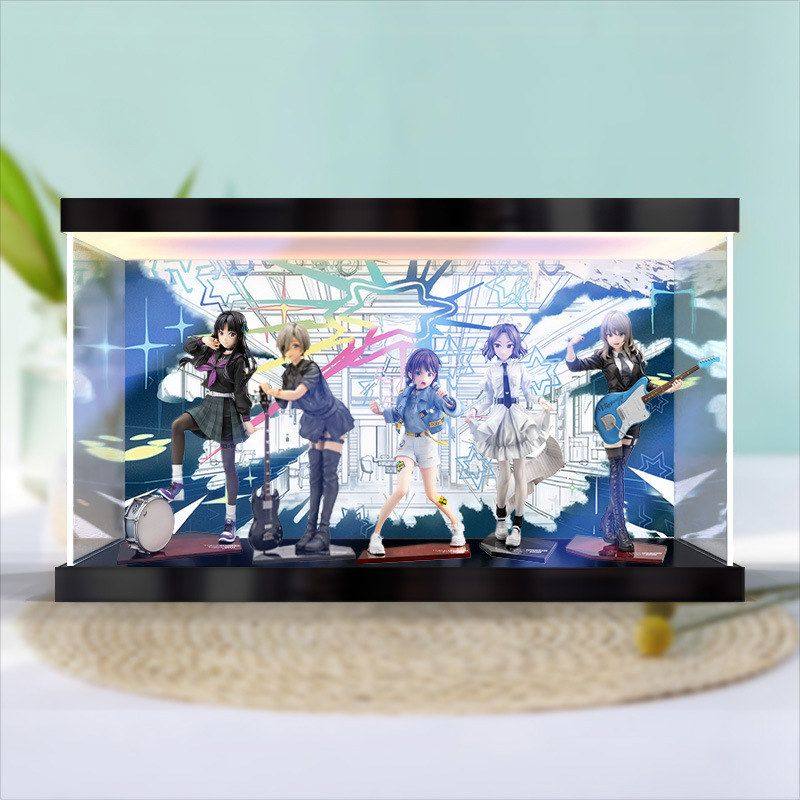 适用少女乐队的呐喊 五人盒 动漫手办模型亚克力防尘罩灯箱收纳盒,居家布艺,收纳盒,淘宝优惠券,粉丝福利购,淘宝优惠卷