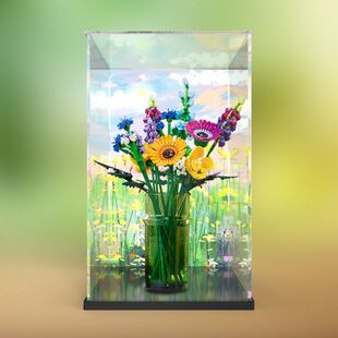 适用乐高10313繁花积木收纳盒模型玩具透明展示盒亚克力收纳盒