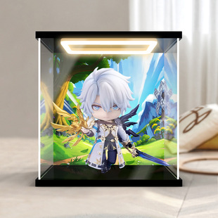 适用星穹铁道/定金 白厄粘土人手办 miHoYo模型亚克力回灯收纳盒