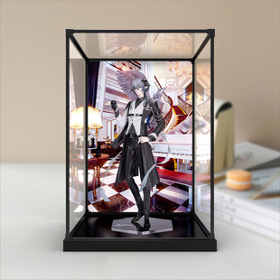 适用明日方舟 特蕾西娅逻各斯 音律之旅 手办防尘罩合金框收纳盒