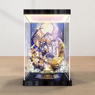 适用于集美工作室 英雄联盟 拉克丝手办超高清灯箱款亚克力收纳盒