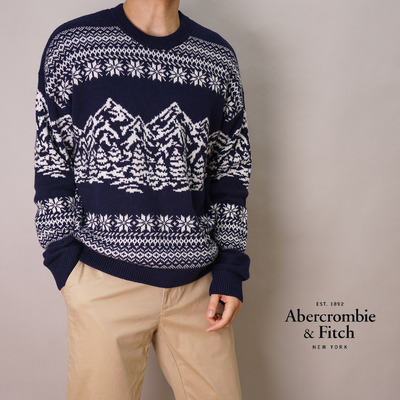 美国羊毛af针织衫圆领