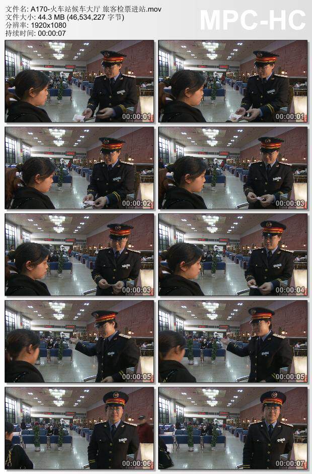 火车站候车大厅旅客检票进站 高清实拍视频素材