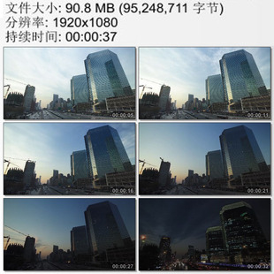 城市入夜华灯初上 塔吊建筑施工 延时摄影 高清实拍视频素材