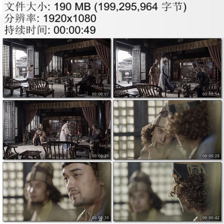 丝绸之路 东西方贸易 胡商 西域商人与汉地官员 实拍视频素材