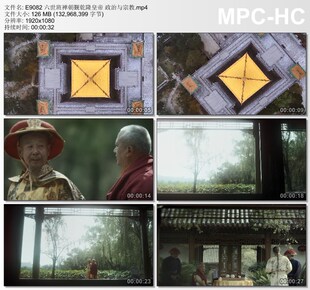 六世班禅朝觐乾隆皇帝政治与 高清实拍视频素材