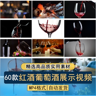 红酒葡萄酒展示品酒洋酒碰杯喝酒酿酒高脚杯倒 酒高清短视频素材