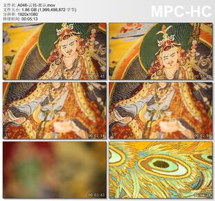 云锦展示传统工艺视频 江宁织造动态 高清实拍视频素材