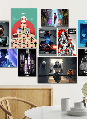 爱，死亡和机器人海报 Love, Death & Robots爱死机剧照墙贴纸画