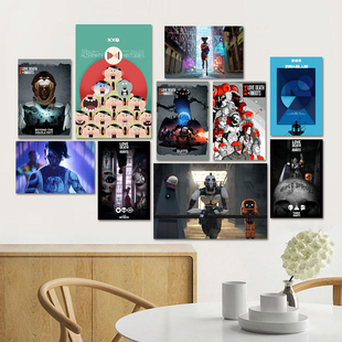 爱，死亡和机器人海报 Love, Death & Robots爱死机剧照墙贴纸画