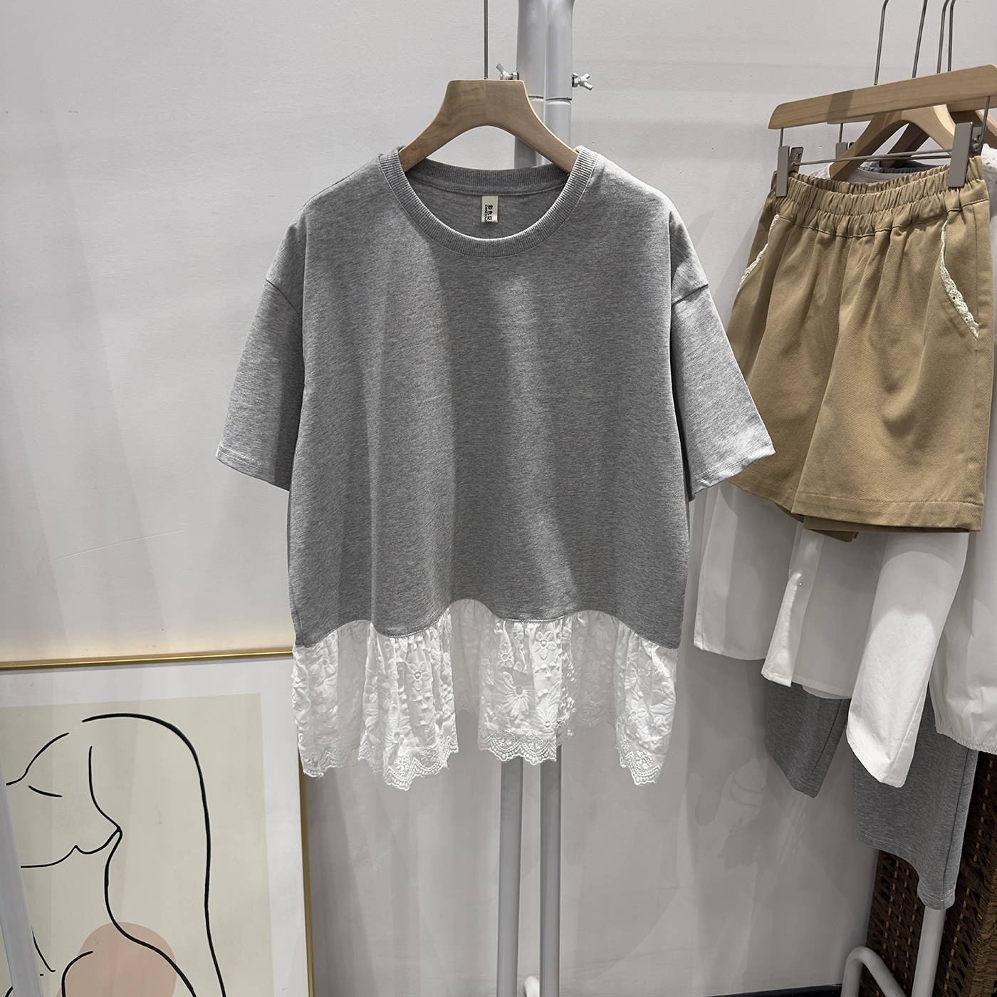 彩色豆豆家原创2025夏季新款T恤