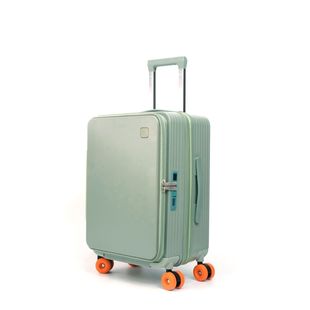 19分行李箱行礼箱一九开前翻盖带扩展大容量多功能旅行箱拉杆箱