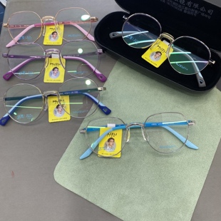 新款木卒儿童镜框医院专用超轻防摔镜框眼镜架E62105可备注型号
