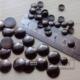 枪黑色 15MM扁圆形半圆烫柳钉烫图铆钉 DIY铜烫片 服饰金属贴片