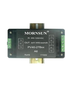 PV40-27B12A6金升阳40W新能源隔离电源模块200-1200V转12V导轨式