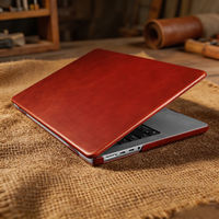 Suitable for Apple macbook Pro 14-inch protective case, 16-inch 2026 model M5 laptop M4 oil wax genuine leather macbook Air 13.6-inch 15.3 light luxury M3 case M2 anti-drop case thumbnail 4