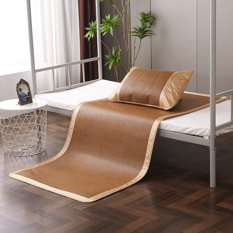 夏季藤席冰丝凉席学生宿舍单人专用可折叠夏凉两面家用竹子草席子