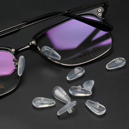 眼镜鼻托硅胶气囊空气眼镜托鼻梁托气垫眼镜配件无痕眼镜螺丝刀