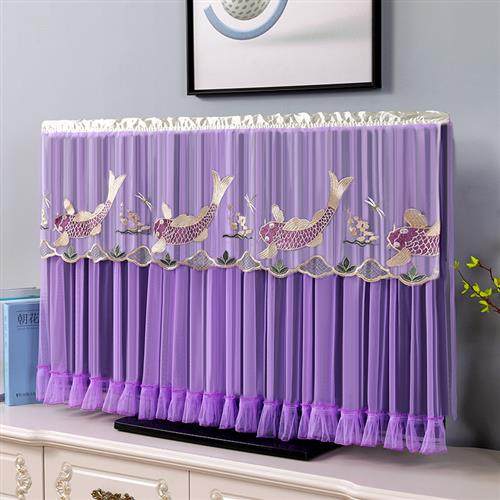 电视机防尘罩开机不取电视机罩台式挂式电视盖布防尘曲面电视机套