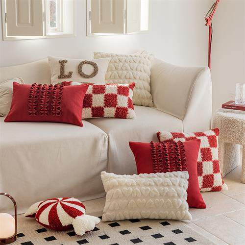 北欧现代抱枕红色喜庆靠垫沙发床头靠枕办公室座椅靠背抱枕套,居家布艺,靠垫/抱枕,淘宝优惠券,粉丝福利购,淘宝优惠卷