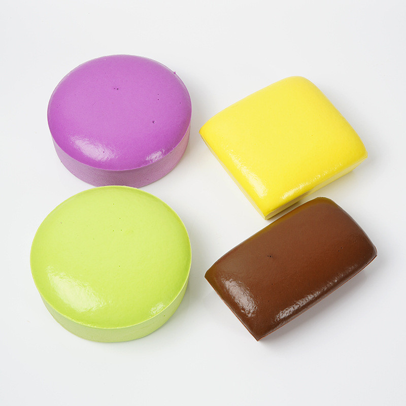 慢回弹玩具粘手捏捏面包网红同款解压玩具仿真捏捏乐吐司发糕