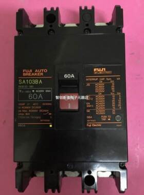 FUJI/富士 3P60A塑壳断路器BB3ESC-060空气开关SA103BA