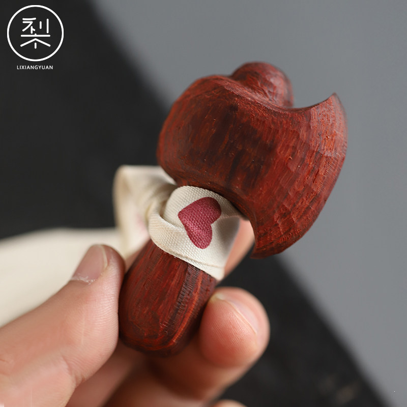 梨香院小脑斧印度小叶紫檀手把文玩噻哩个赛抖音同款网红开天肥斧