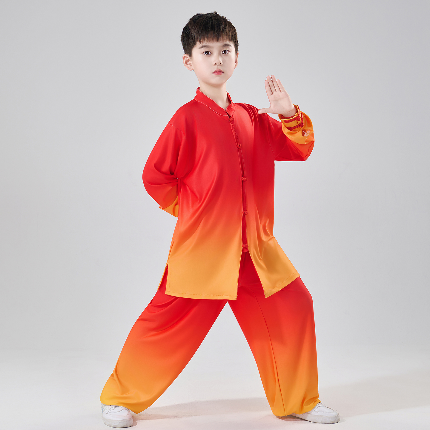 青少年儿童武术练功服中小学生运动会太极拳功夫扇八段锦表演服装