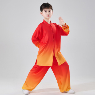 青少年儿童武术练功服中小学生运动会太极拳功夫扇八段锦表演服装