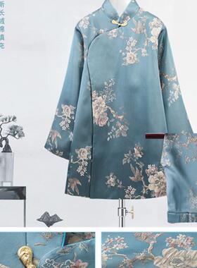 女款寿衣 老人纯棉全套殡葬用品 女士旗袍冲喜真丝寿服 天玺