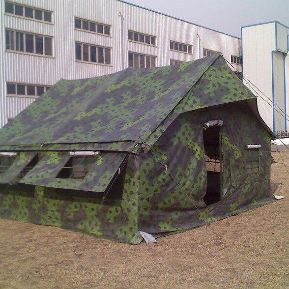 2003-10/20野外露营班用单帐篷帆布带吊顶地布热区户外救灾帐篷