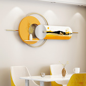 铁艺金属壁挂画立体装 饰画壁饰置物架 饰画玄关餐厅墙面晶瓷组合装