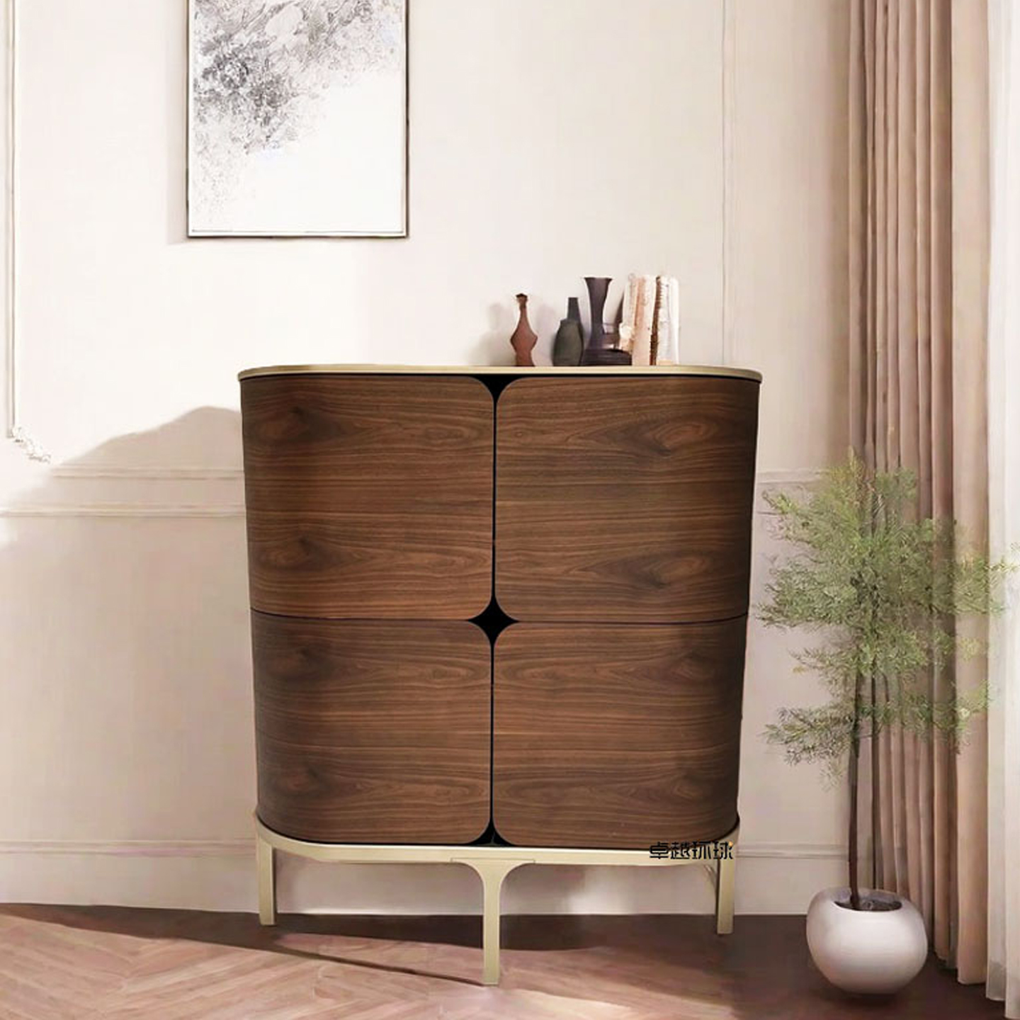 ZYCY意式设计师款实木储物餐边柜