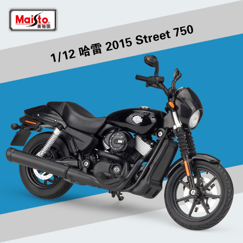 美驰图1:12哈雷2015St合金车/玩具仿真车/