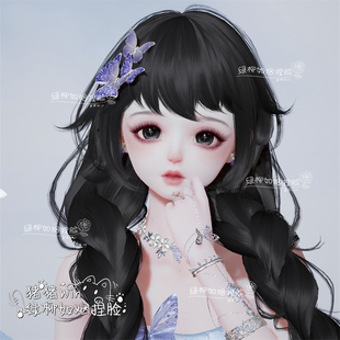 以闪亮之名捏脸 少女素颜脸【甜娃娃】 国服新马服 可爱小萝莉