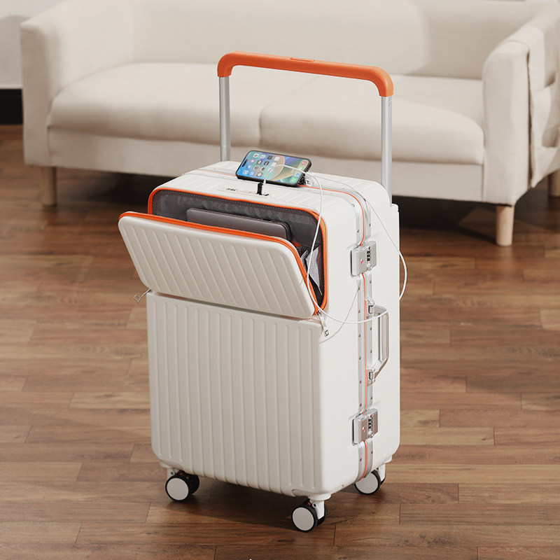 2025新款前开盖行李箱男女通用宽拉杆箱大容量20寸可登机旅行箱,箱包皮具/热销女包/男包,旅行箱,淘宝优惠券,粉丝福利购,淘宝优惠卷