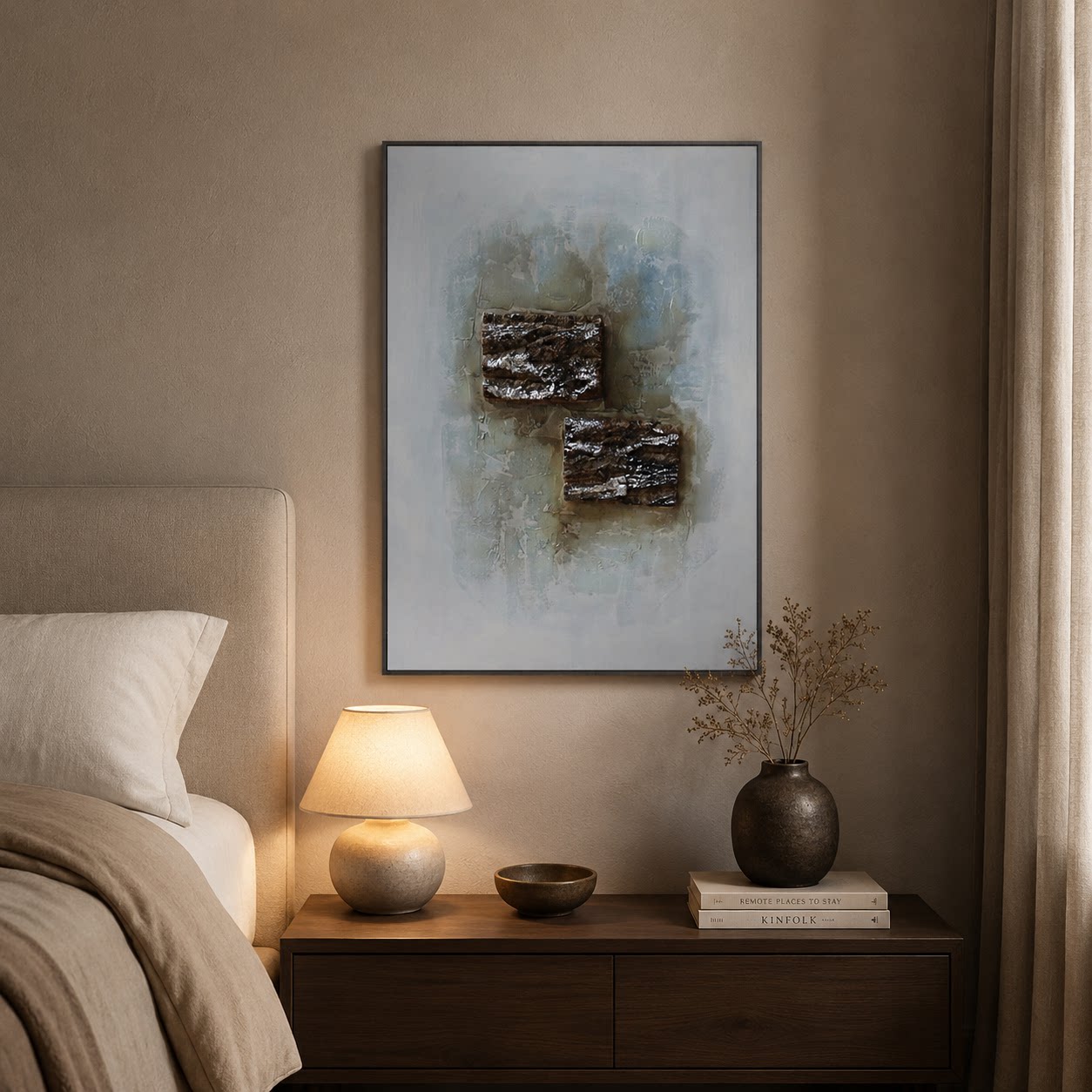 现代简约立体肌理手绘油画客厅玄关装饰画入户走廊沙发背景墙挂画