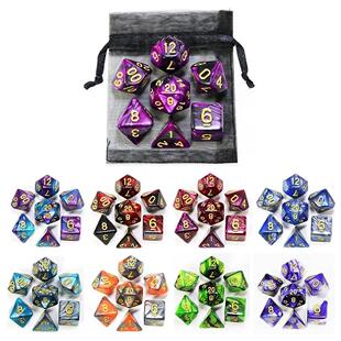 Dice DND Game Dice Role Dice Mixing Colours Dice Set With Ba