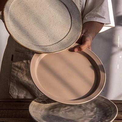 dinner plates ceramic steak plate dishes 西餐盘 western food