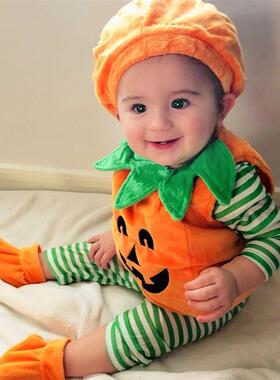 Halloween Pumpkin Costume Kids Children Hat Cosplay for Baby