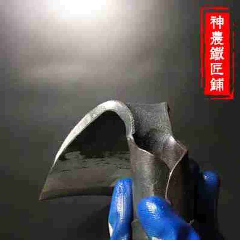 手工锻打锄头农具种菜两用挖土挖笋全钢家用加厚开荒神农铁实u.