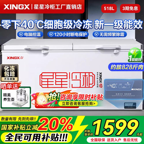 【开店优选咨询改价】星星冷冻柜