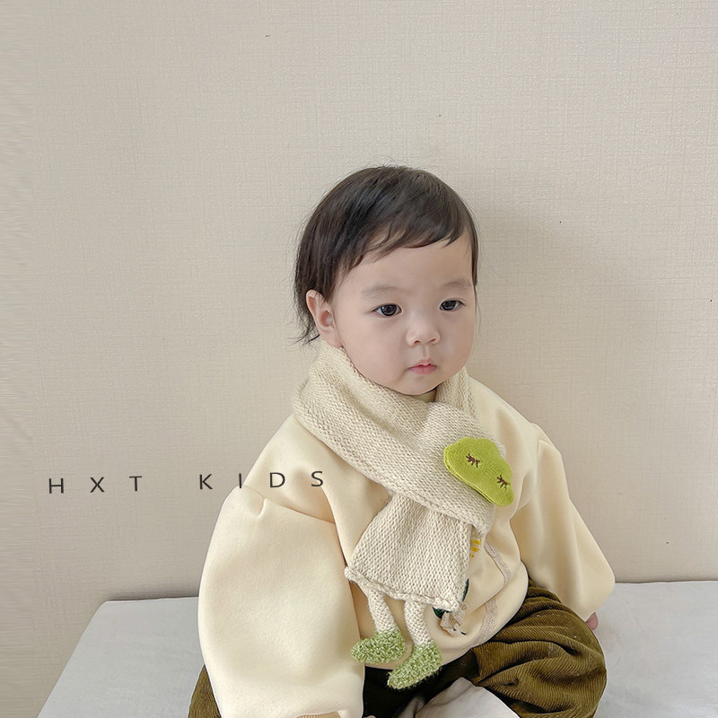 스카프 가을 겨울  니트 따뜻한 크로스 스카프 겨울 1 세  귀여운 초 귀여운 방한 남성 2