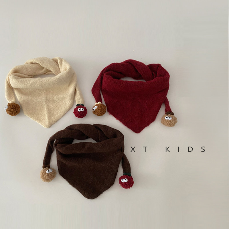 针织围巾柔软保暖纯色系韩版