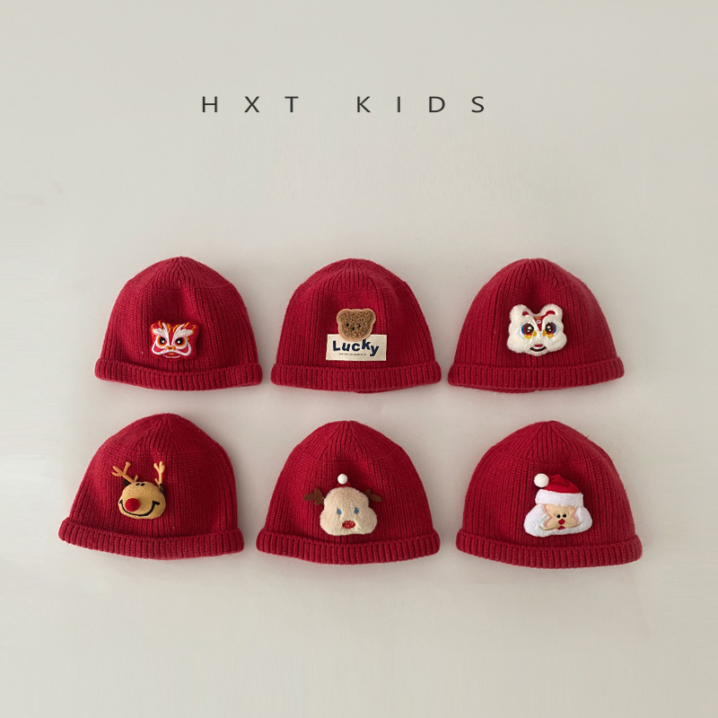 针织瓜皮毛线帽加绒内里保暖穿搭