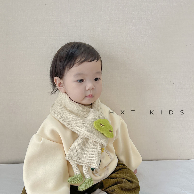 스카프 가을 겨울  니트 따뜻한 크로스 스카프 겨울 1 세  귀여운 초 귀여운 방한 남성 2