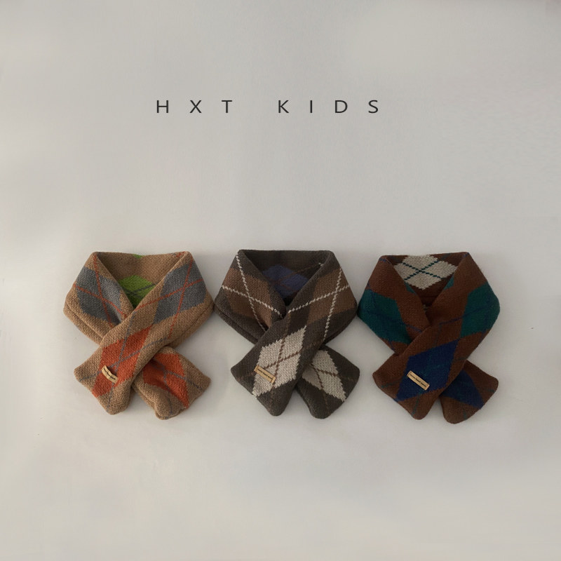 儿童围巾秋冬季加厚保暖英伦风撞色菱形交叉围脖潮童宝宝穿搭脖套,童装/婴儿装/亲子装,围巾,淘宝优惠券,粉丝福利购,淘宝优惠卷